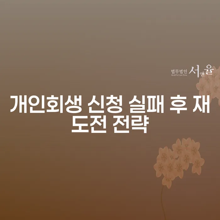 개인회생 신청 실패 후 재도전 전략: 어떻게 다시 시작할 수 있을까?