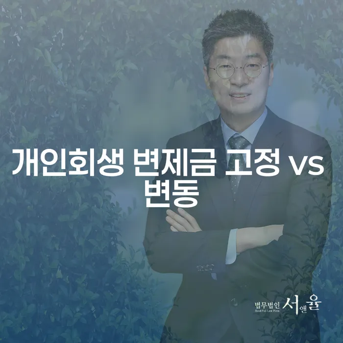 개인회생 변제금, 고정과 변동 중 어떤 것을 선택해야 할까?