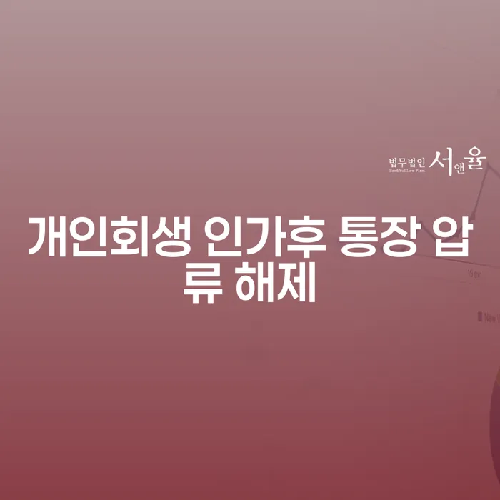 개인회생 인가후 통장 압류 해제, 어떻게 해결할 수 있을까요?